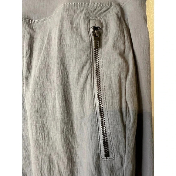 Athleta Women's Gray Straight Leg Zipper Pocket High Rise Ankle Pant Size 4 - Picture 9 of 10